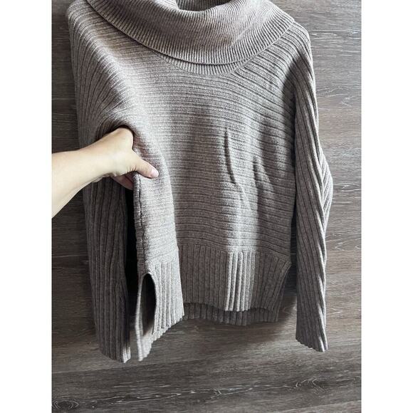 Anthropologie Mote Cowl Neck Sweater Neutral Cream Sz XS Excellent - Picture 6 of 8